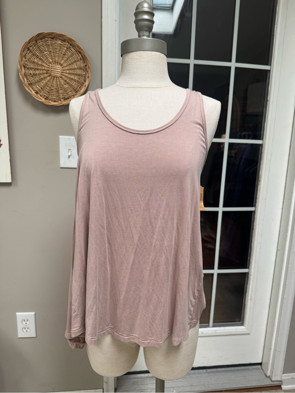 NWT American Eagle Soft & Sexy Swing Tank Top Mauve Dusty Rose Pink Small S